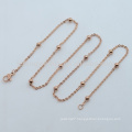 4mm 18" rose gold wholesale glass floating charm locket necklace chains design